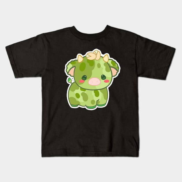 Kawaii Cow Kids T-Shirt by HUNTINGisLIFE